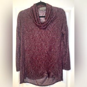 Sunday in Brooklyn - Black/Wine Stripe Tunic - Size: XS